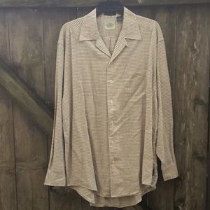 G H Bass Cotton Linen Shirt Medium